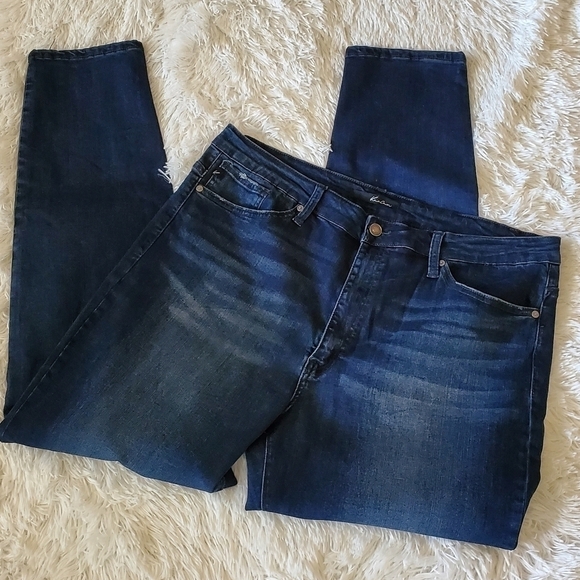 KanCan High Rise Dark Wash Skinny Jeans XL - Picture 4 of 9